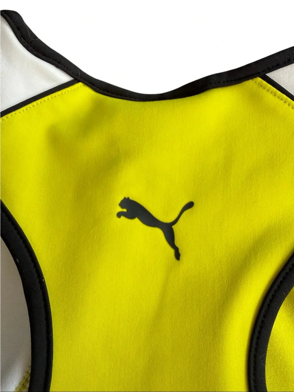 Puma Sports Bra Neon Green Bra Long Line Medium